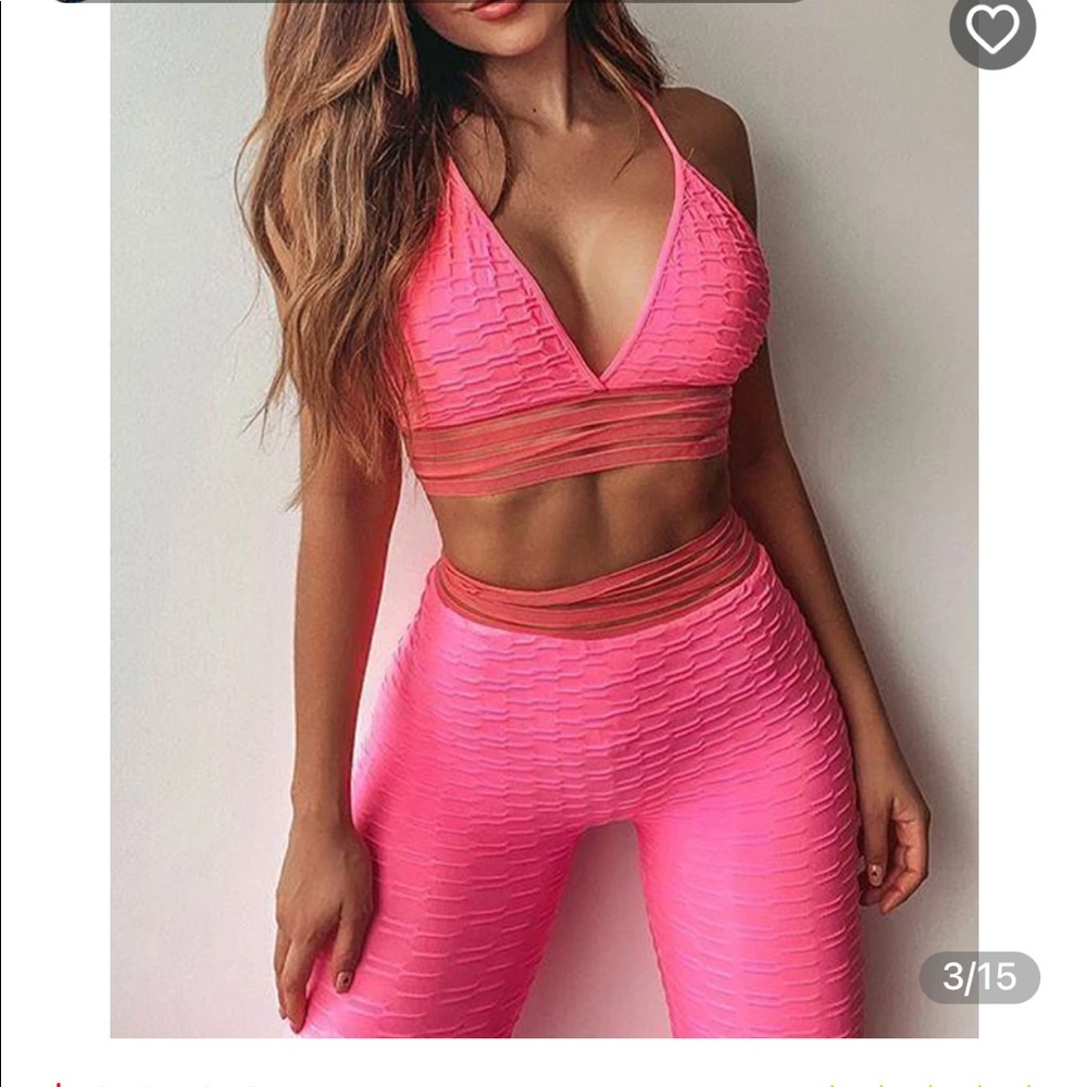 Brazilian workout set, scrunch booty